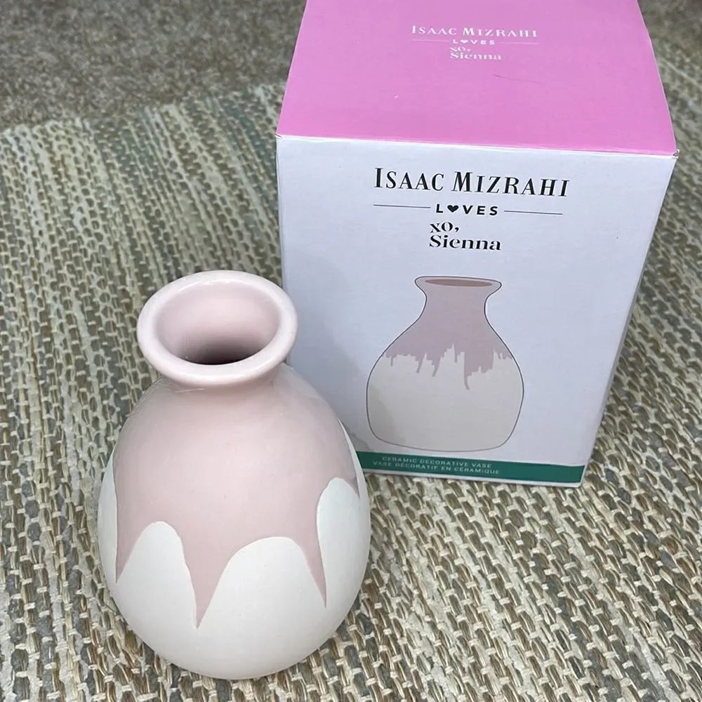 Isaac Mizrahi Loves Xo, Sienna Ceramic Decorative Vase